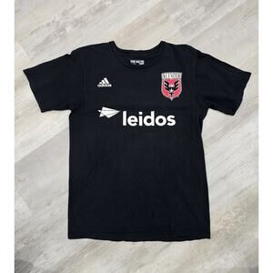 D.C. United MLS Adidas 2016/17 Home Soccer T-shirt Men's Med Leidos Pontius #13